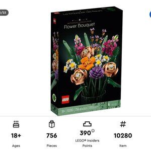 Lego Flower Bouquet -- Assembled and Displayed